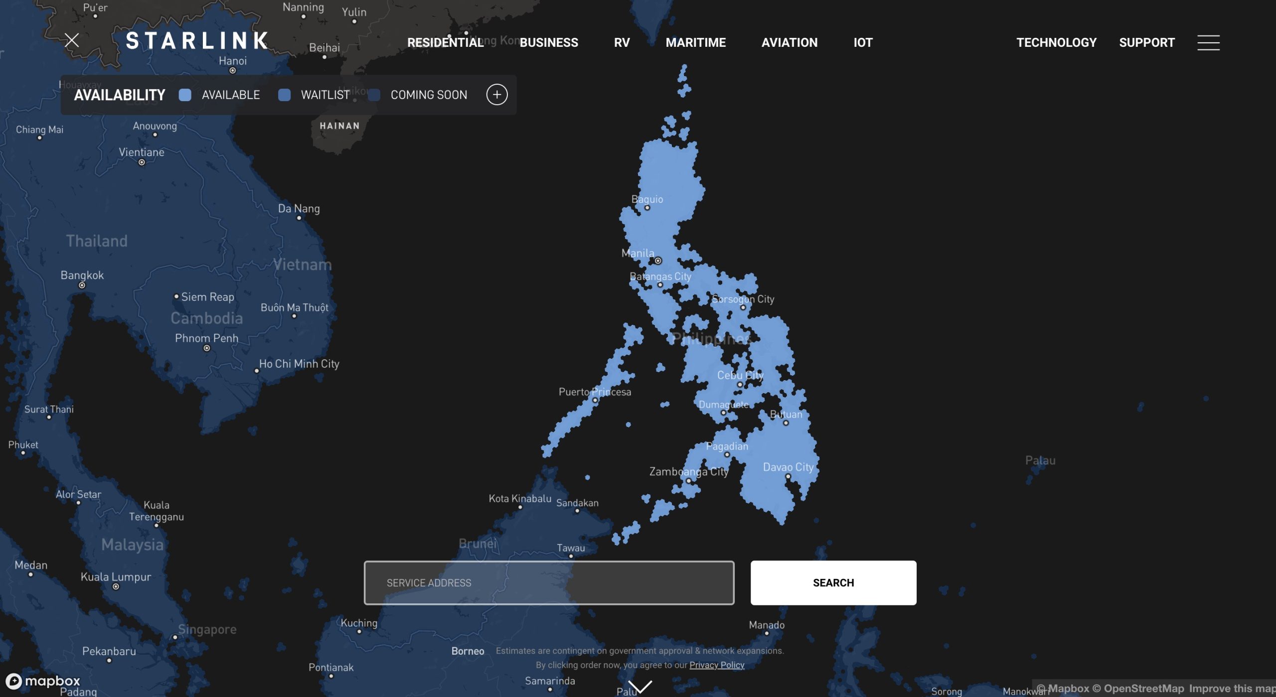 Starlink, SpaceX’s satellite internet service, is now accessible in the Philippines