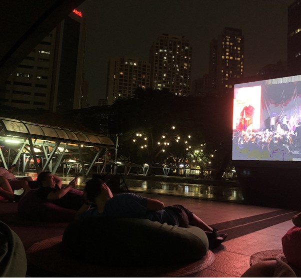 Screening of “Gianni Schicchi’s performance in Tondo’ at Ayala Triangle Gardens