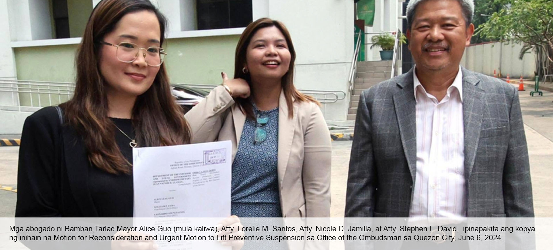 Mayor Guo umapela sa Ombudsman na bawiin ang suspension order, mga paratang walang basehan